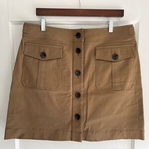 NEW Burberry Brit Button Down Skirt - Size 14 US